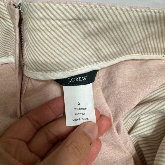 J.Crew Pink Pleated Mini Skirt, Size 2 - Picture 6 of 7